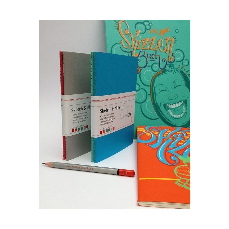 Lot de 2 carnets de croquis & notes Hahnemüle