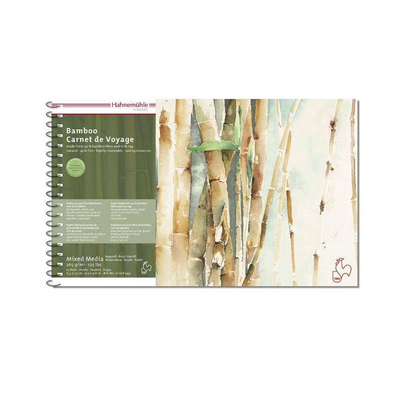 Carnet de voyage en bambou Hahnemühle