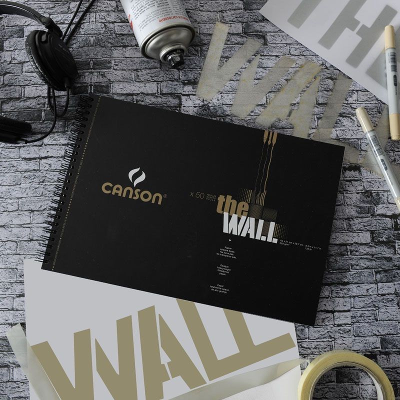 Bloc de papier Canson The Wall pour marqueur alcool et bombe