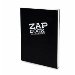 Zap book à dos collé noir de Clairefontaine