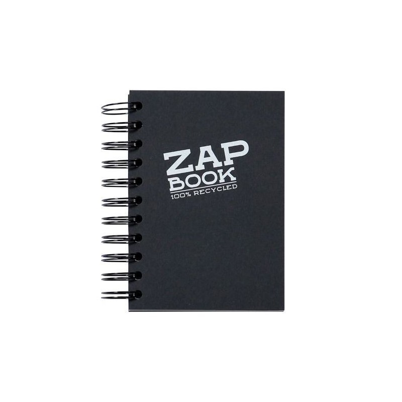 Zap book à dos collé noir de Clairefontaine