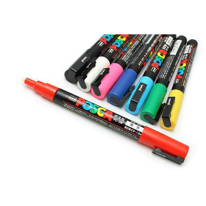 Posca PC-3M - étui en plastique - assortiment de marqueurs pointe