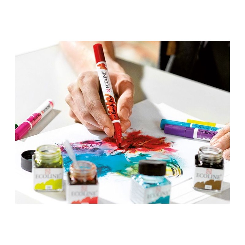 Feutre pinceau Ecoline Brushpen de Talens