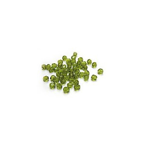 Facettes ou perles de Bohême - Olive