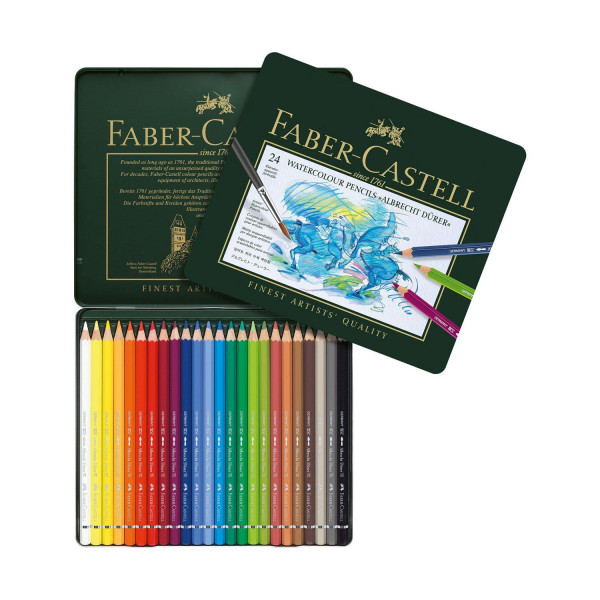 Crayons aquarellable Albrecht Dürer boîte métal de 36