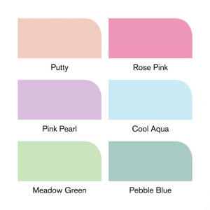 Set de 6 brushmarkers couleurs de tons pastels