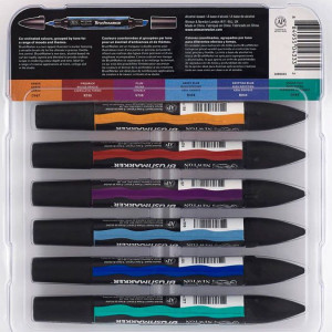 Set de 6 brushmarkers couleurs de tons riches