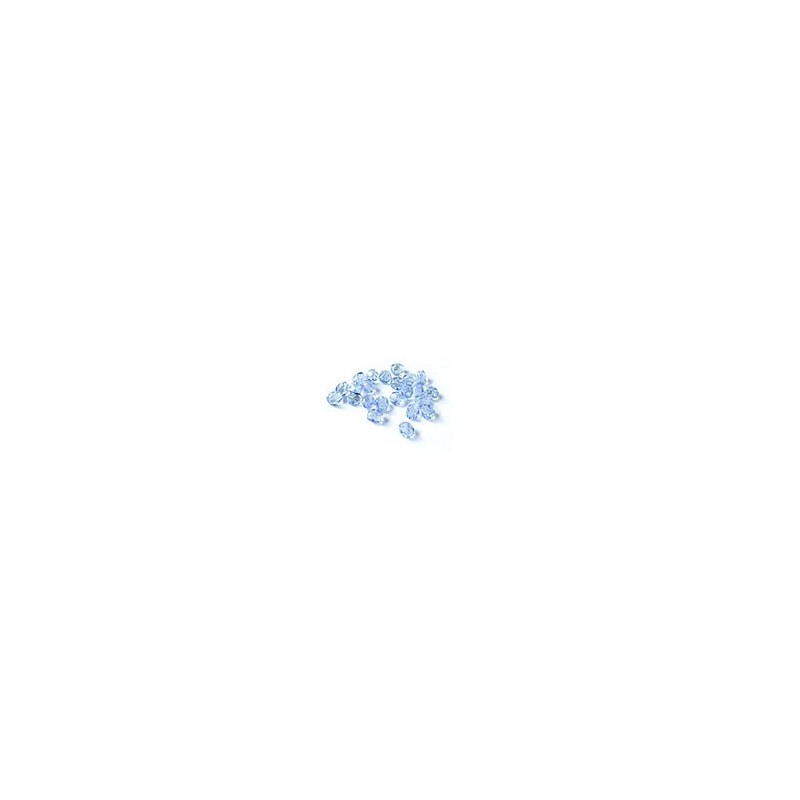 Facettes ou perles de Bohême - Saphir AB - 
- 4mm, 6 mm