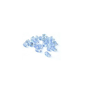 Facettes ou perles de Bohême - Saphir AB - 
- 4mm, 6 mm