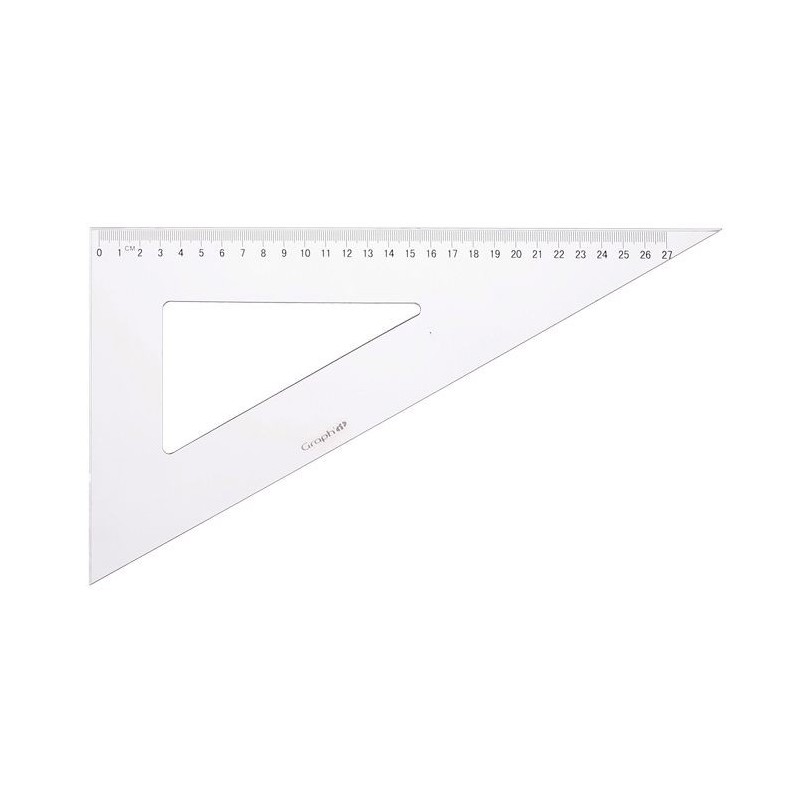 Equerre avec angle de 45°, 60° et 30° Graph'it