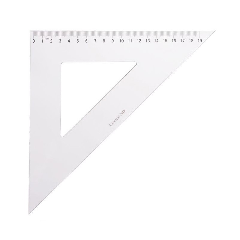 Equerre avec angle de 45° et 30° Graph'it