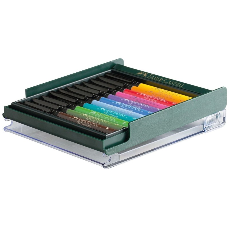 Set de 12 feutres Artist pen PITT, Basics de Faber-Castell