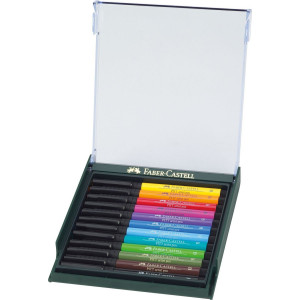 Set de 12 feutres Artist pen PITT - Couleurs basiques - Faber-castell