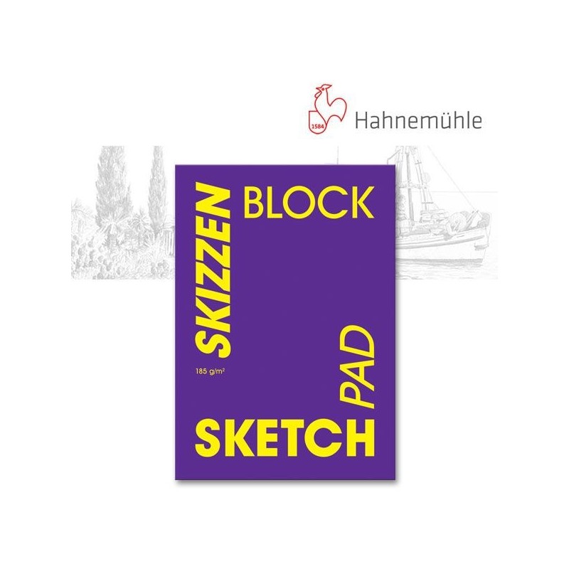 Bloc de papier à croquis 185 g/m² - Moulin du Coq