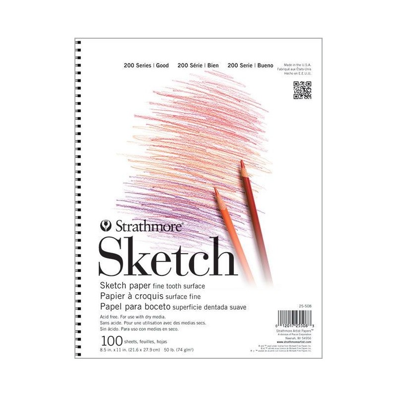 Bloc croquis 74gr - série 200 Strathmore