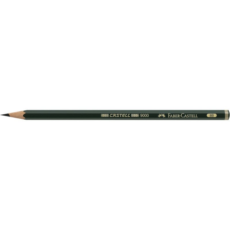 Boîte de 6 crayons graphite Castell 9000 - Sélection - Faber-Castell