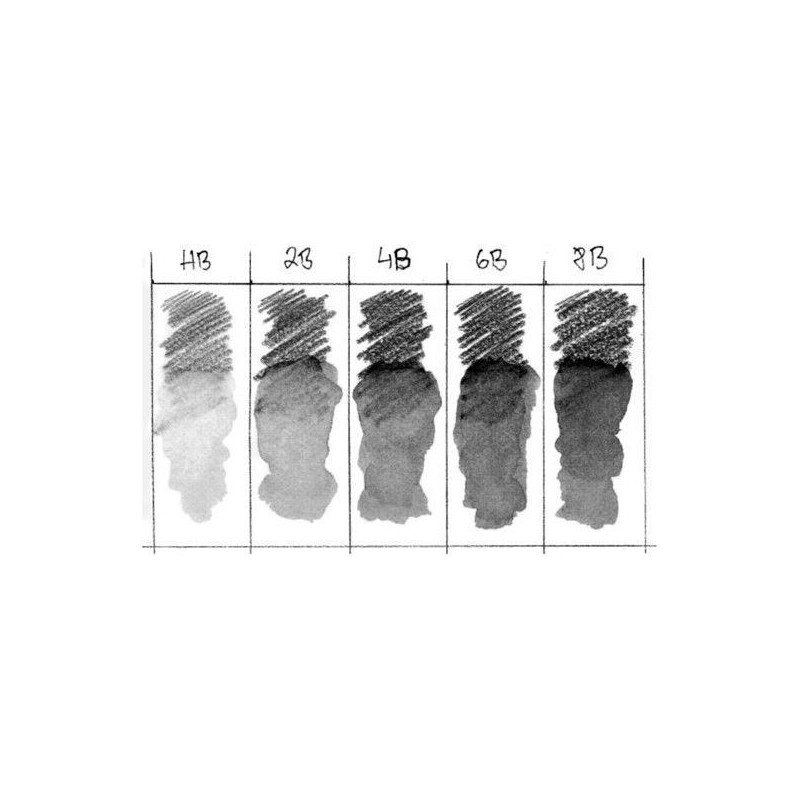 Boîte de 5 crayons graphite aquarelle PITT - Faber-Castell