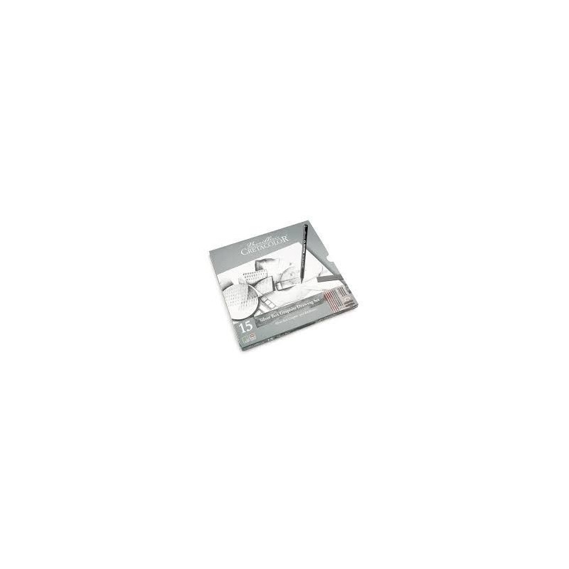 Coffret Silver Box, crayons graphite de Cretacolor