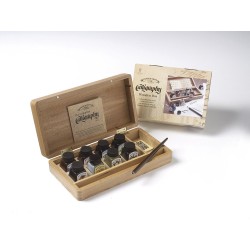 Coffret de Calligraphie en bois de Winsor & Newton