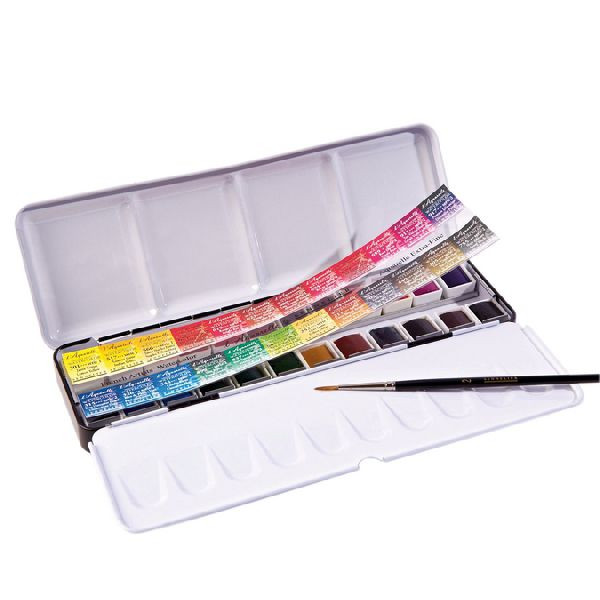 Boîte Aquarelle extra fine - 24 demi-godets - Sennelier