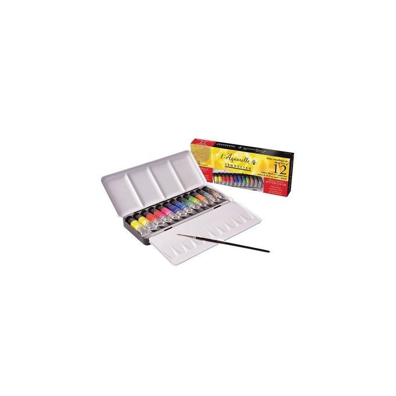 Boîte d'aquarelle Sennelier de 12 tubes