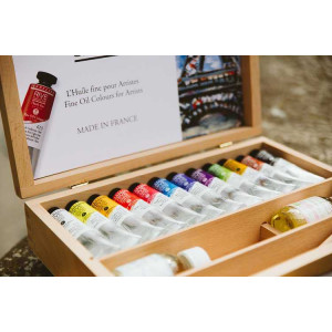 Coffret 12 x 40 ml peinture huile fine Rive Gauche Sennelier