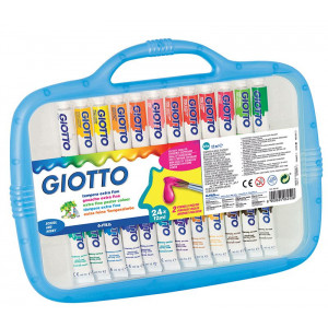 Valisette de 24 tubes de gouache + pinceaux - Giotto