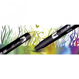 Set de 6 feutres double pointe ABT - Primaires- Tombow