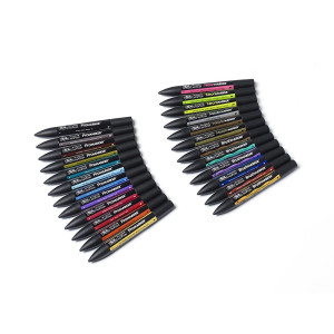 Set de 24 Promarkers et Brushmarkers