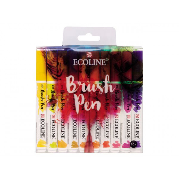 Set 20 brush pens Ecoline