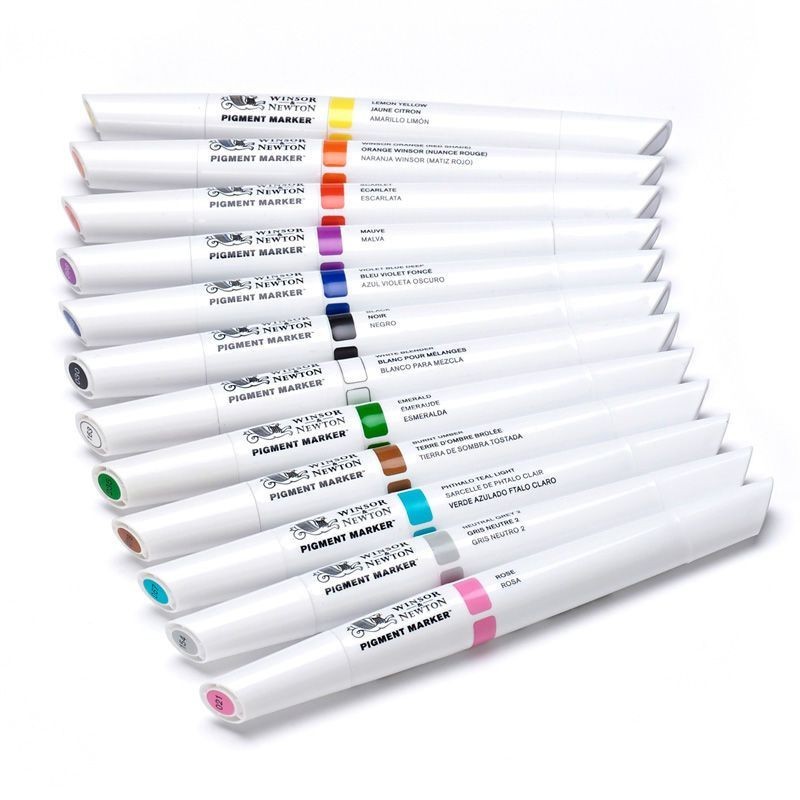 Coffret 12 Pigments Markers Winsor & Newton