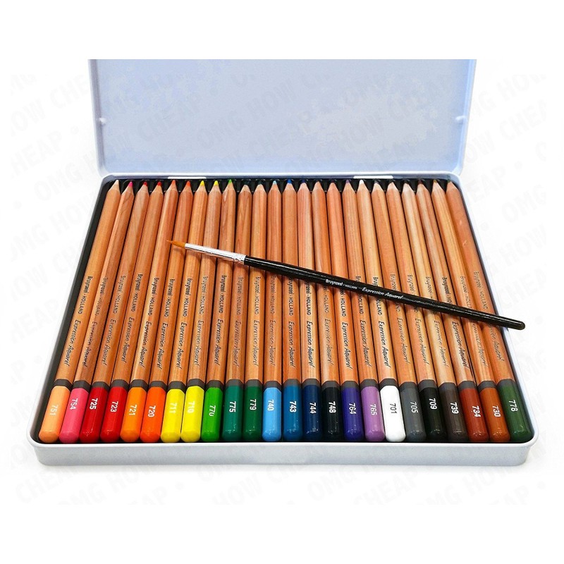 Boîte de crayons aquarelle de couleur Bruynzeel