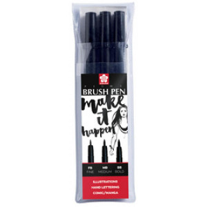 Set de 3 Pigma brush pen - Pointes pinceaux