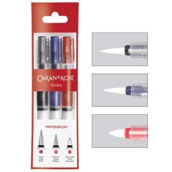 Set de 3 pinceaux à réservoir d’eau de Caran d'ache