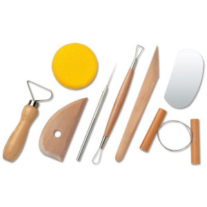 Assortiment d'outils de sculpture - 8 pcs - Outil modelage - Creavea