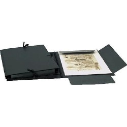 Carton à dessin Clairefontaine à 3 cordons avec rabats - 47x62cm - Compatible A2