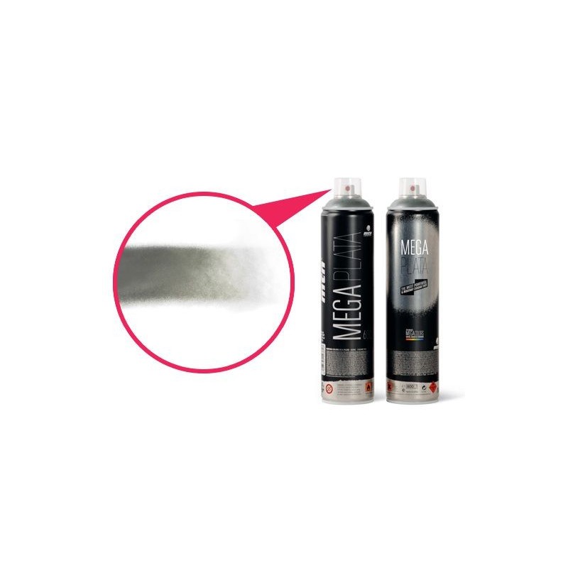 Bombe chrome ultra brillant Mega Plata de Montana