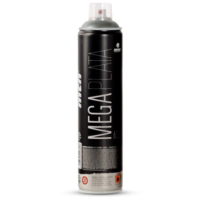 Bombe chrome ultra brillant Mega Plata de Montana