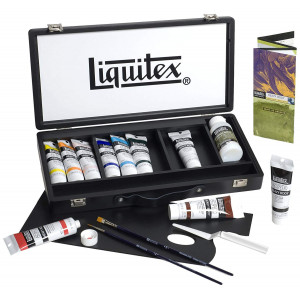 Coffret bois acrylique extra-fine Heavy Body - Liquitex