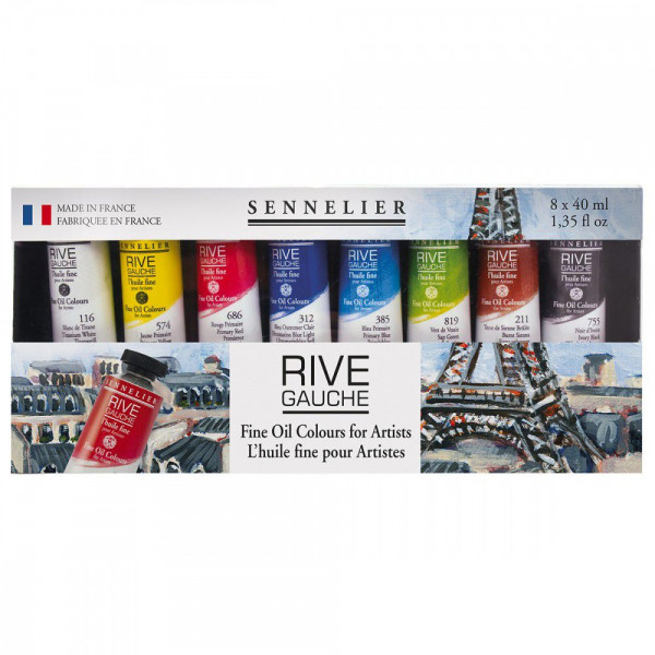 Set huile Rive Gauche 8x40ml  - Sennelier