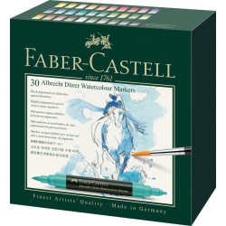 Boîte de 30 marqueurs aquarellables Faber-Castell Albrecht Dürer 