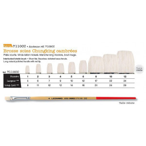 Pinceaux soie cambrée - série 7110 - Léonard