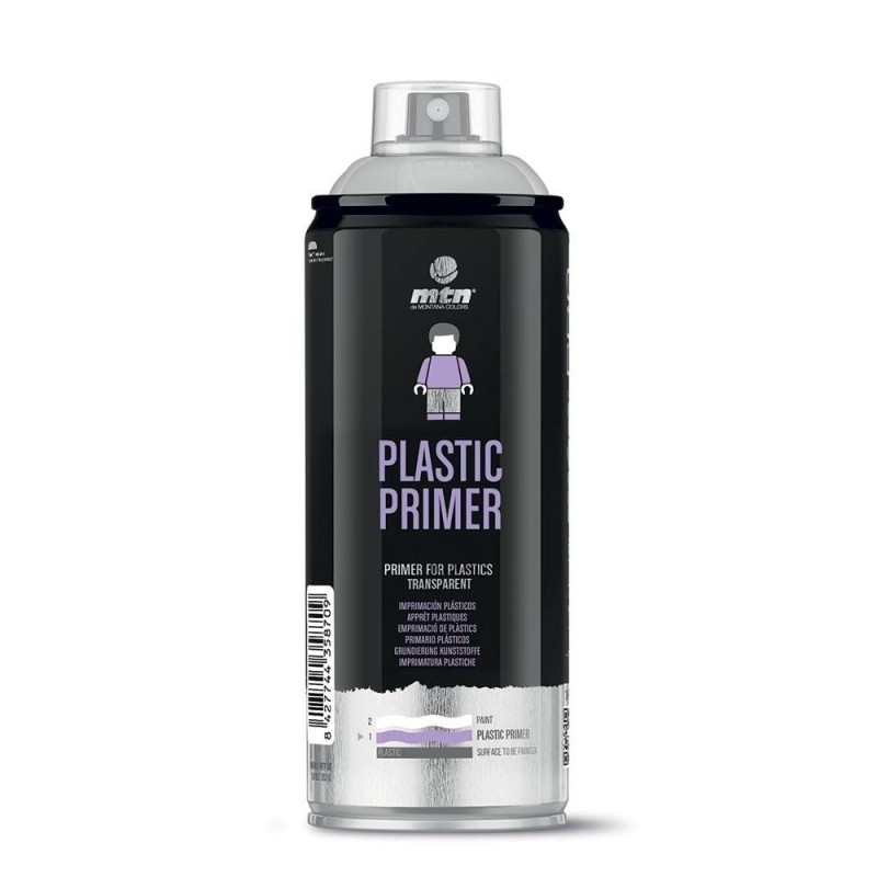 Bombe d'apprêt MTN PRO pour plastiques de Montana