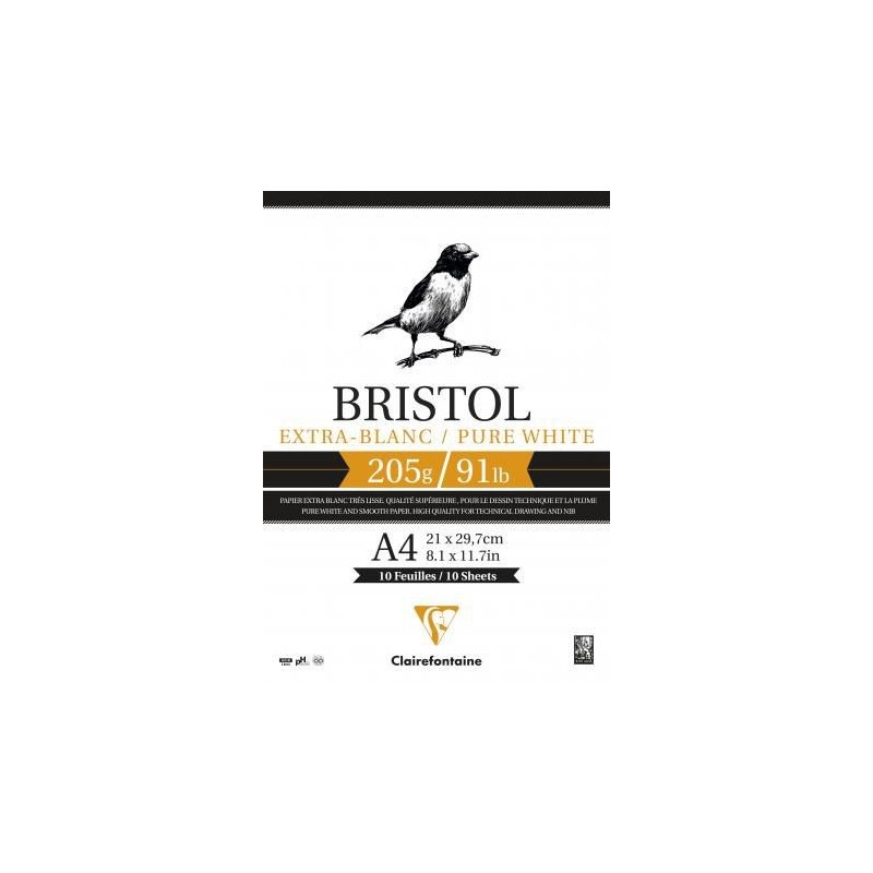 Papier bristol 205gr de Clairefontaine