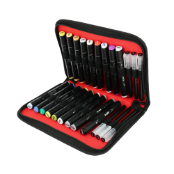 Trousse Graph'it contenant 18 marqueurs à alcool + 6 feutres calibrés