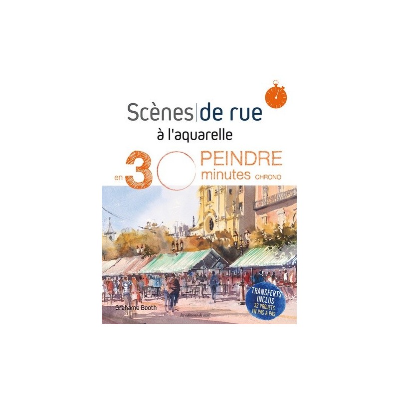 Livre - Scènes de rue à l'aquarelle- Grahame Booth