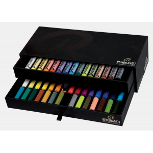 Coffret de pastels secs Rembrandt, 15 pastels + 30 demi-pastels