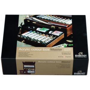 Coffret Cadeau Acrylique Rembrandt Master en bois