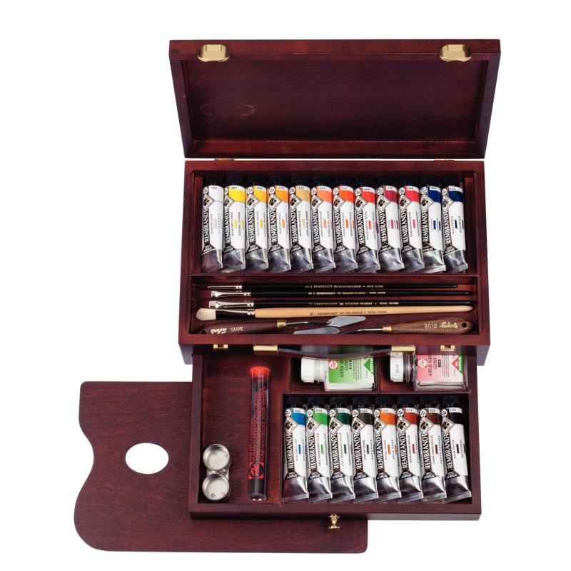 Coffret Complet Acrylique Rembrandt Royal Talens et accessoires 
