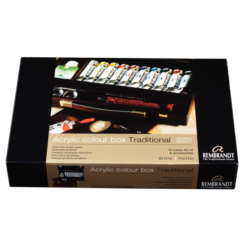 Coffret Cadeau acrylique Rembrandt Traditional Royal Talens